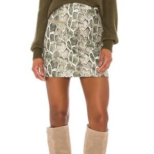 Song of Style Cicily Faux Leather Mini Skirt | M